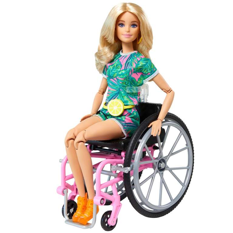 Barbie Fashionista Muñeca con silla de ruedas, rampa y accesorios