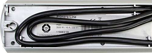 Brennenstuhl Primera-Line regleta enchufes con 10 tomas corriente y 2 interruptores individuales (cable de 2 m, interruptor iluminado,