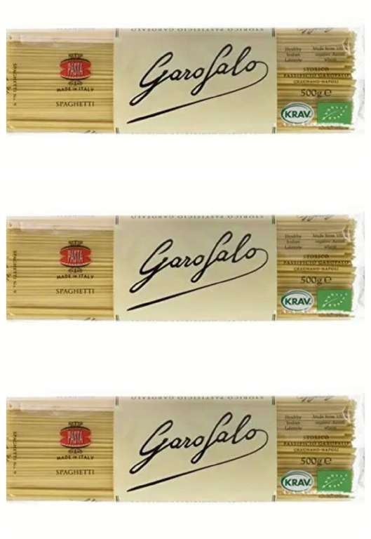 3x Garofalo Pasta Spaghetti Bio, 500g. 1'13€/ud