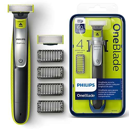 Philips OneBlade QP2530/30 - Recortador de Barba con 4 Peines de 1,2,3,4,5 mm