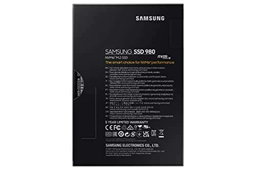Samsung Memories MZ-V8V1T0 980 SSD interno de 1 TB, PCIe NVMe M.2