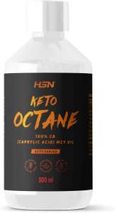 Aceite de Coco MCT C8 Keto Octane de HSN | 500 ml | 90% DE DESCUENTO