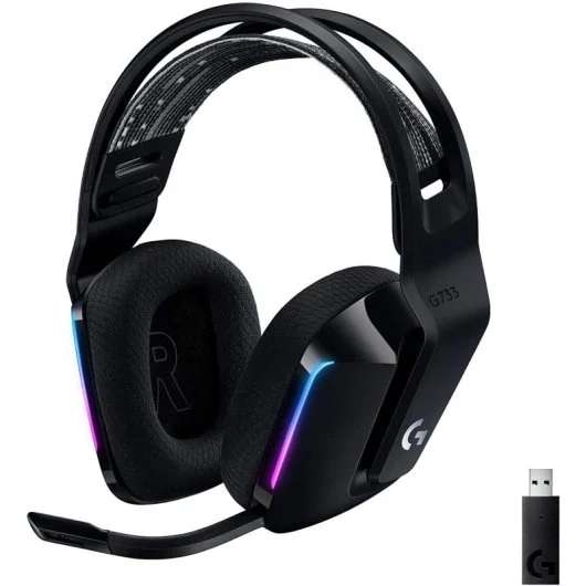 Logitech G733 LIGHTSPEED Auriculares con Micrófono LIGHTSYNC RGB Color Negro