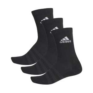 Adidas cush - calcetines x3 black/black/white