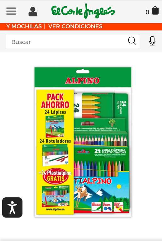 Pack ahorro, 24 lápices de colores + 24 rotuladores +24 plastidecor por 9,90€ si lo recogéis en tienda.