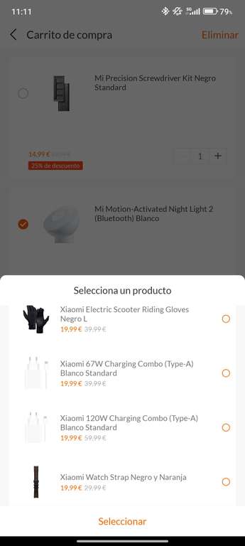 Luz Bluetooth Xiaomi + Cargador Xiaomi 120W