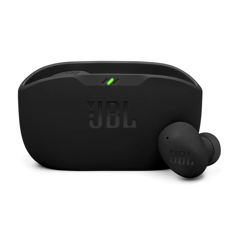 Auriculares Inalámbricos JBL Wave Buds 2 (Cancelación Activa de Ruido | Conexión Multipunto | IP54 | USB-C | Negro)