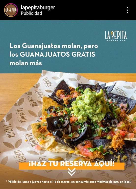 Guanajuatos gratis por consumiciones +20€ en La Pepita