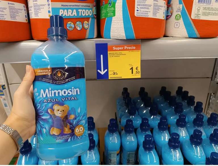 Suavizante Mimosin 60 lavados en Carrefour Hortaleza