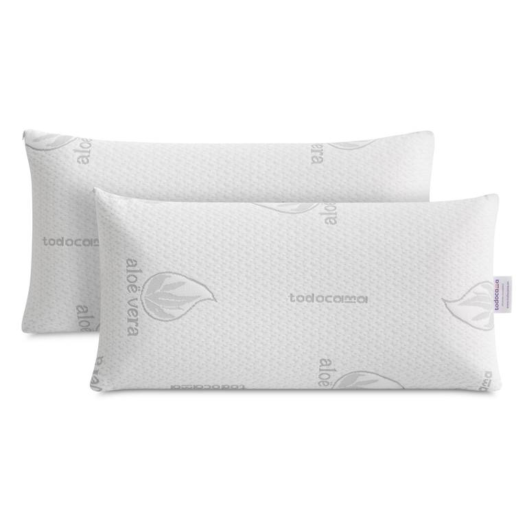 Almohada Viscoelástica Aloe Vera Pack 2 Unidades 75 cm