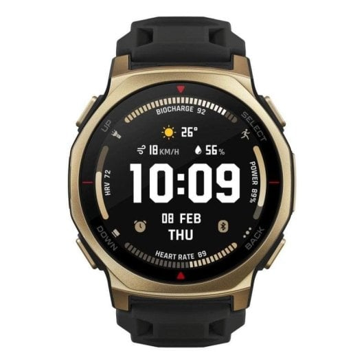 Amazfit T-rex 3 Pro GPS NFC 44mm AMOLED Oro Negro Resistencia Agua 10ATM+45m SpO2 Pulsómetro