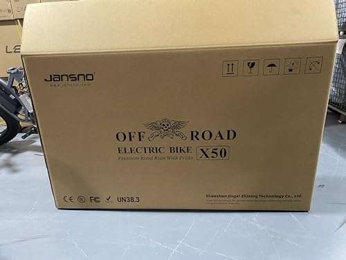 JANSNO Bicicleta Eléctrica 20" x 4.0 Fat Tire, Shimano 7vel, Frenos de Disco mecánicos Delanteros y Traseros, batería extraíble de 48V 14Ah