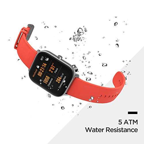 Amazfit GTS Smartwatch, Adultos Unisex, Naranja, 12.6 x 12.4 x 6 cm