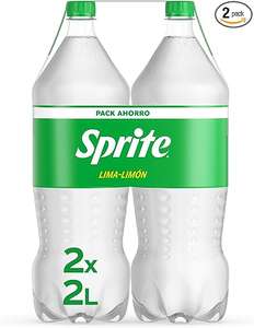 Pack 2 x 2 litros Sprite Lima-Limón, Bajo en Azúcares y Calorías
