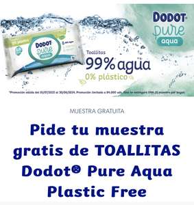 muestra gratis de TOALLITAS Dodot Pure Aqua
