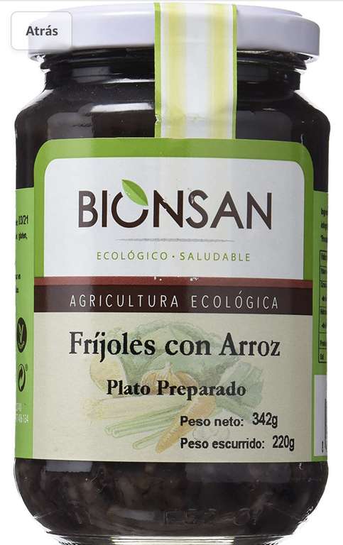 Bionsan Frijoles con Arroz Integral - 6 Paquetes de 220 gr - Total: 1320 gr