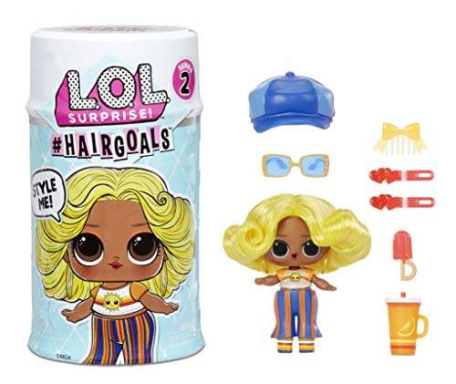 LOL Surprise Hairgoals. Muñeca con Pelo Peinable y 15 Sorpresas. Incluye Accesorios de Moda y Efectos de Cambio de Color. Hairgoals Series 2