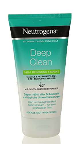 Neutrogena skin detox 2 en 1, mascarilla limpiadora, 3 x 150ml