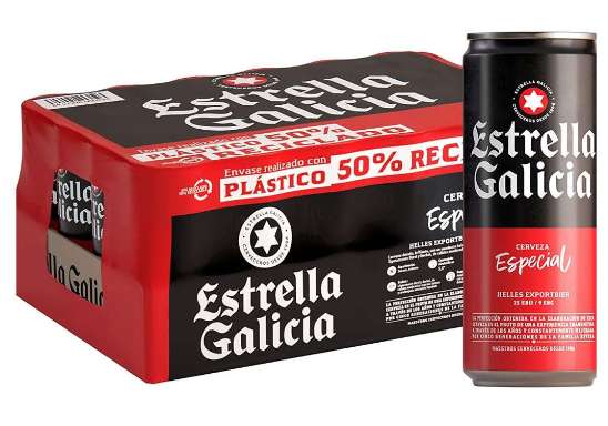 Pack 24x Latas Estrella Galicia 33cl [7,79€ NUEVO USUARIO]