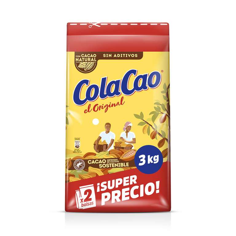 Colacao original 3 kg con cacao natural y sin aditivos