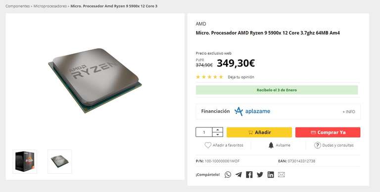 PROCESADOR AMD 5900X