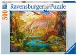 Ravensburger - Rompecabezas de 500 piezas, La Tierra de los Dinosaurios