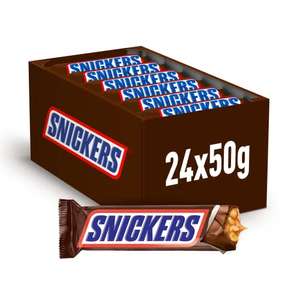 Snickers chocolatinas caramelo, 24 x 50g