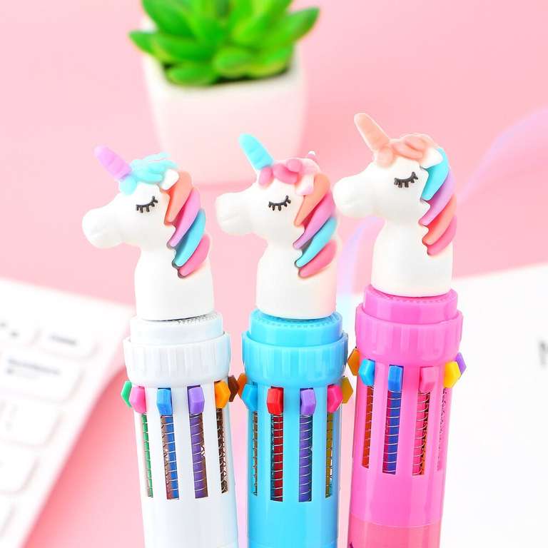 10 colores bolígrafo De unicornio multicolor 0.5/artículos escolares/oficina