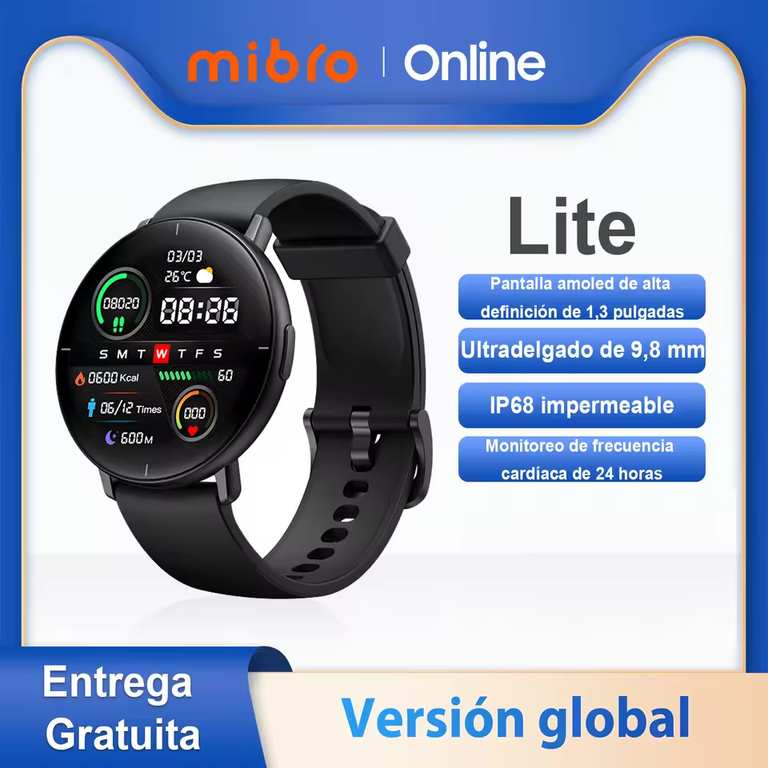 Imagen de Reloj inteligente Mibro Lite versi