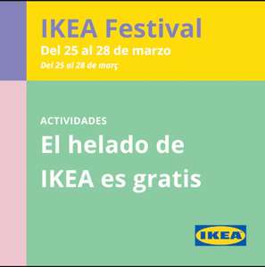 Helados gratis para NIÑOS en IKEA Diagonal. (25 al 28 de marzo, en Barcelona)