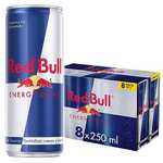 24 latas Red Bull Bebida Energética, Regular, 3x 8 x 250ml. 5'74€/pack-0'71€/lata