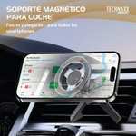 Soporte Magnético para Coche Technaxx TX-304 con Rotación 360° para iPhone y Smartphones