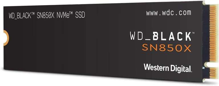 WD Black SN850X - SSD 1 TB PCIe NVMe (7300 MB/s lectura, 6300 MB/s escritura)