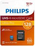 Philips Micro SDXC Card 128GB Class 10 + Adaptador UHS-I U3, 4K