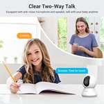 blurams Camara Vigilancia WiFi Interior 2K, 360° compatible con Alexa