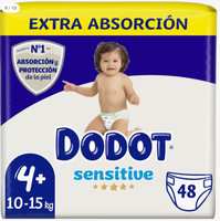 PAÑALES DODOT (0,22€ el pañal) 70% DTO. en la 2ª unidad en una selección de  productos de la gama sensitive de Dodot » Chollometro