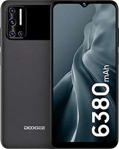 Smartphone, DOOGEE N40 Pro [2022] 6380mAh Batería 256GB SD, 6GB+128GB Huella Dactilar Carga de 24W