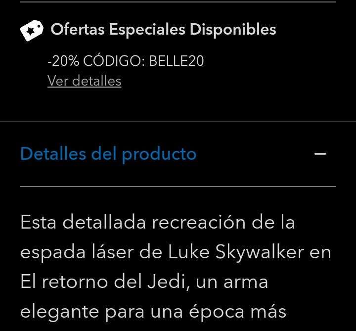 Star Wars Espada láser Luke Skywalker, Legacy, 40.º aniversario