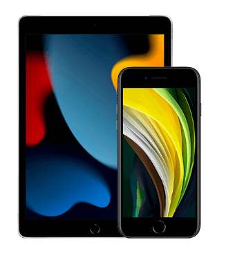 iPhone SE (2020) + iPad 10.2 (2021) wifi Nuevo [Sin Contrato Ni Permanencia]