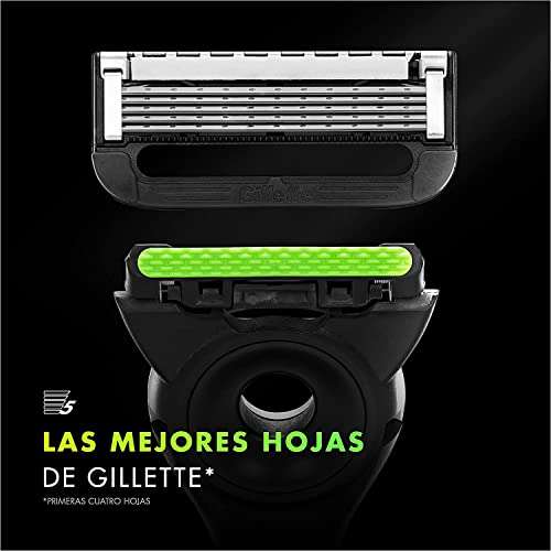 Gillette Labs Maquinilla de Afeitar con Barra Exfoliante + 2 Cuchillas de Recambio + Base Magnética y Estuche de Viaje