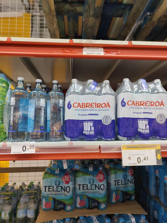 (SUPECO CASTELLÓN) Agua Cabreiroa 1'5L a 0'35€