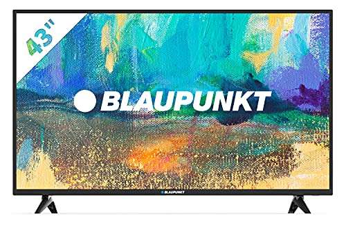 Blaupunkt BS43U3012OEB - Televisor Smart TV LED 43", 4K Ultra HD UHD, HDR10 + HLG, color negro
