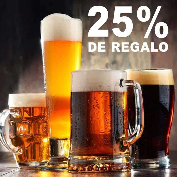 25% de regalo en Cervezas + 2ª unidad al 50% (Tiendas del Corte Ingles)