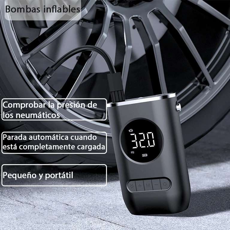 Mini bomba de aire eléctrica para coche