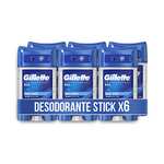 Gillette Clear Gel Desodorante Antitranspirante Cool Wave Para Hombre, 70 ml x 6