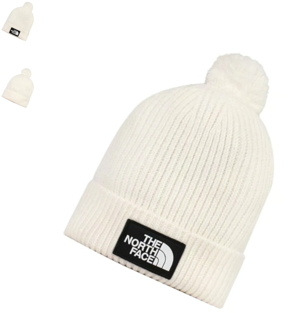 The north face gorro con borla - blanco -