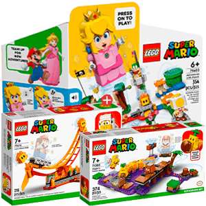 LEGO Super Mario Pack Inicial: Aventuras con Peach, Aventuras con Mario ,Aventuras con Luigi ,LEGO Super Mario Pack Inicial + Set de Expans