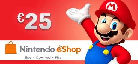 Tarjeta Nintendo Eshop de 25 euros
