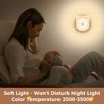 Luz nocturna para niños, batería recargable Led, 2 uds, luz de orientación con Sensor crepuscular automático