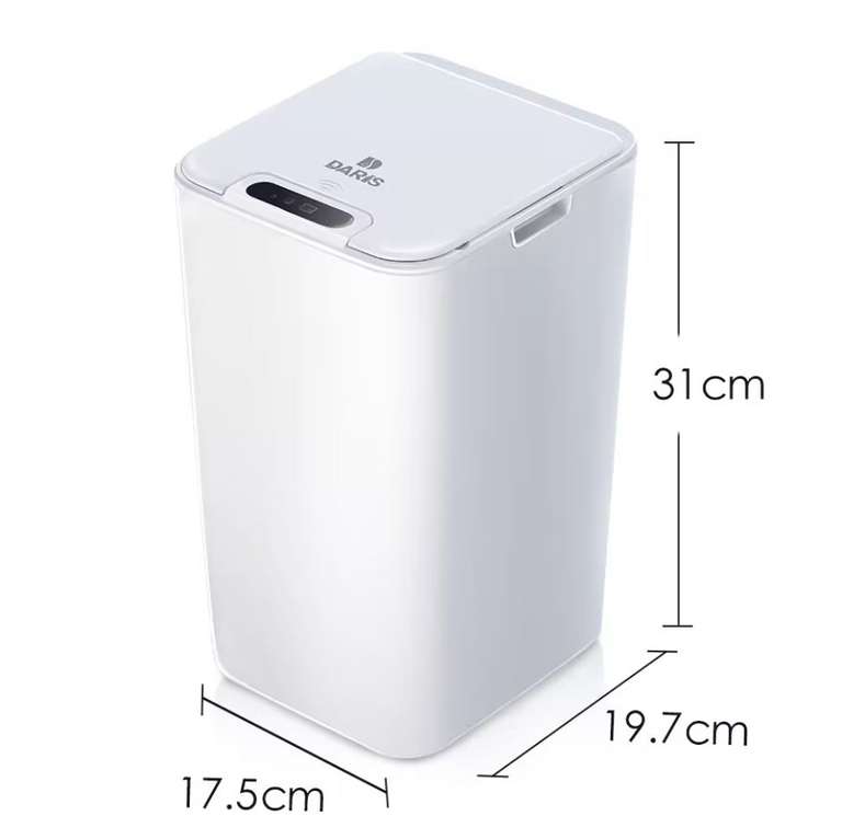 Cubo de basura inteligente para el hogar, cubo de basura de inducción con Sensor eléctrico, automático, para cocina y baño